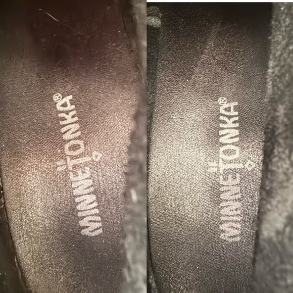 Minnetonka Black Lace-Up Fringe Wedge Booties - Picture 15 of 15